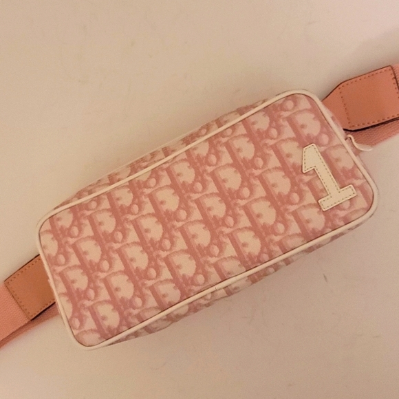 Dior Trotter 1 Crossbody Belt Waist Bag Zip Pouch Purses Pink - Picture 9 of 16
